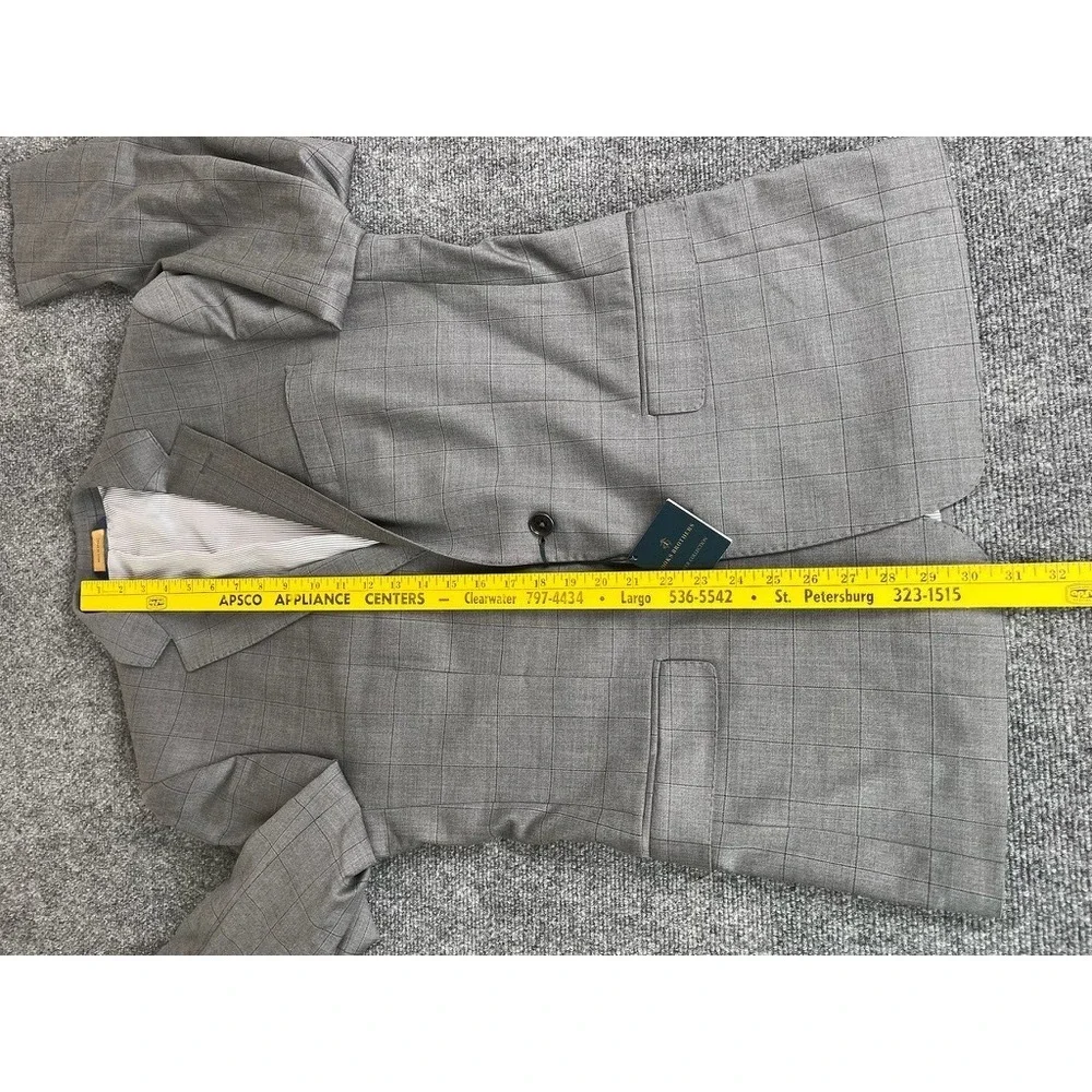 NWT Brooks Brothers Blazer Mens 41R Gray 2 Button Explorer Regent Fit Sport Coat